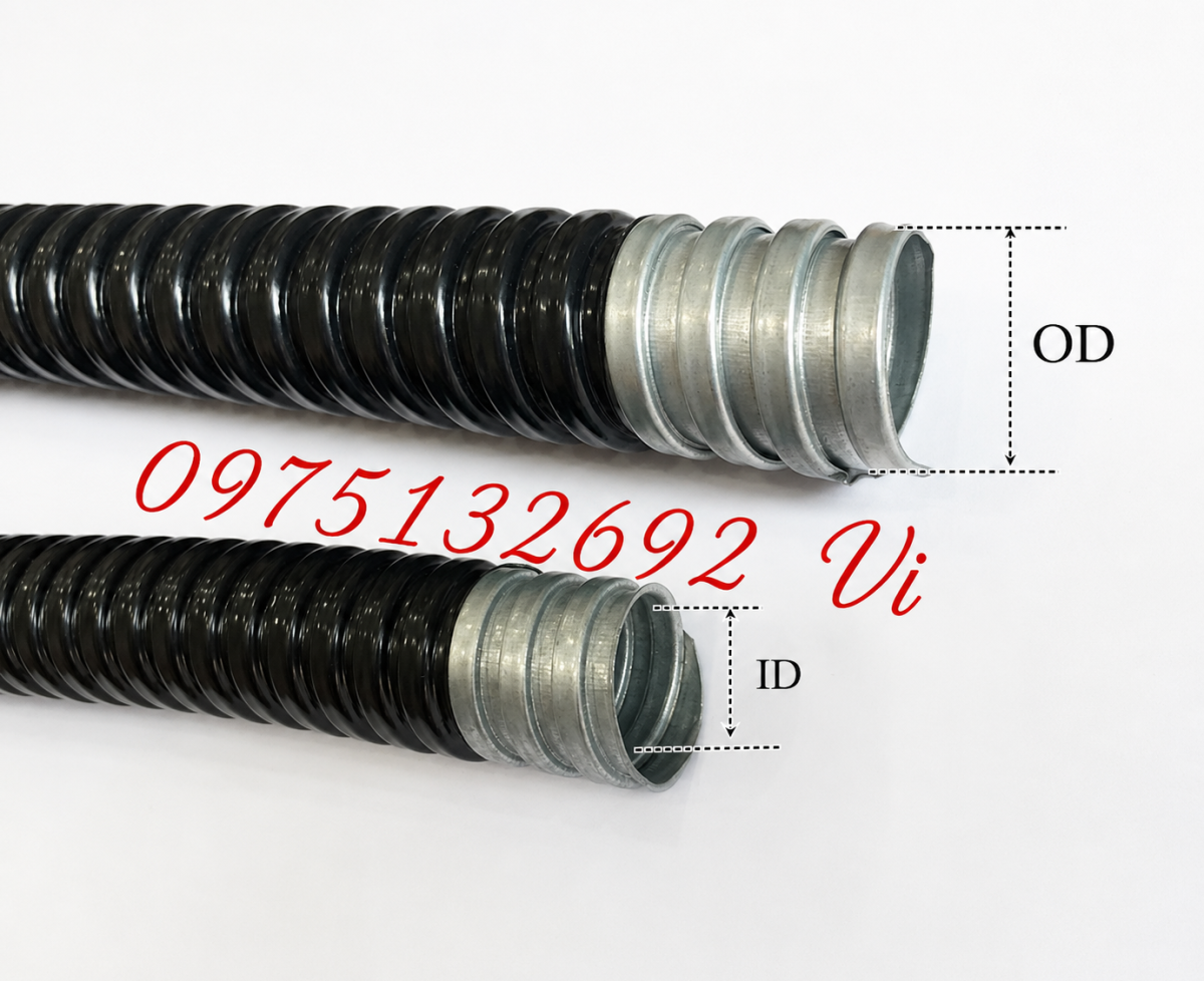 Ống ruột gà lõi thép bọc PVC – Bảo vệ dây cáp chắc chắn, linh hoạt