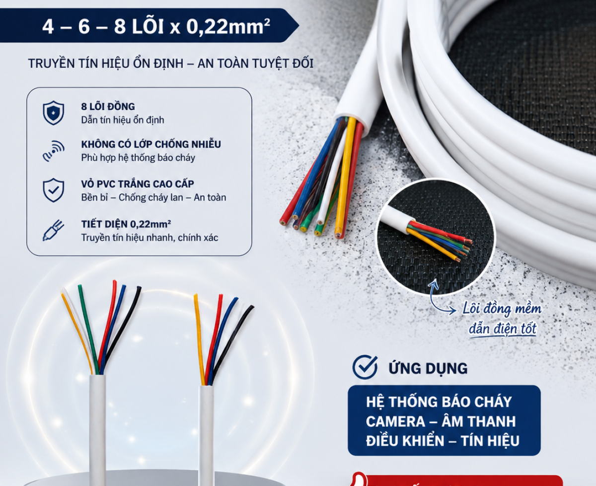 Cáp báo cháy Altek Kabel – Truyền tín hiệu cảnh báo nhanh chóng