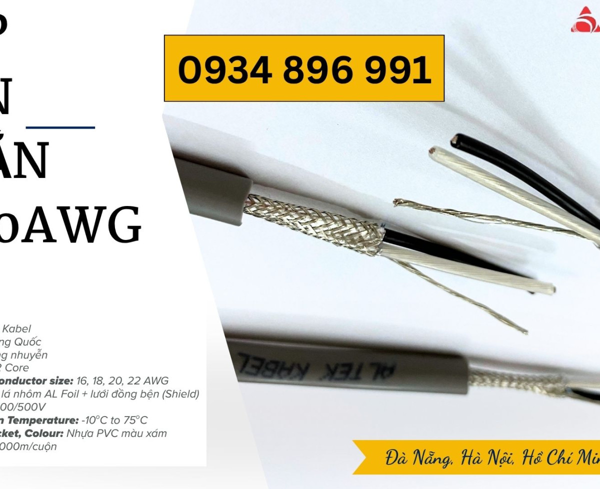 Cáp Chống Nhiễu 1 Pair 20 AWG – Giao Nhanh Hà Nội, Bắc Ninh, Hải Phòng