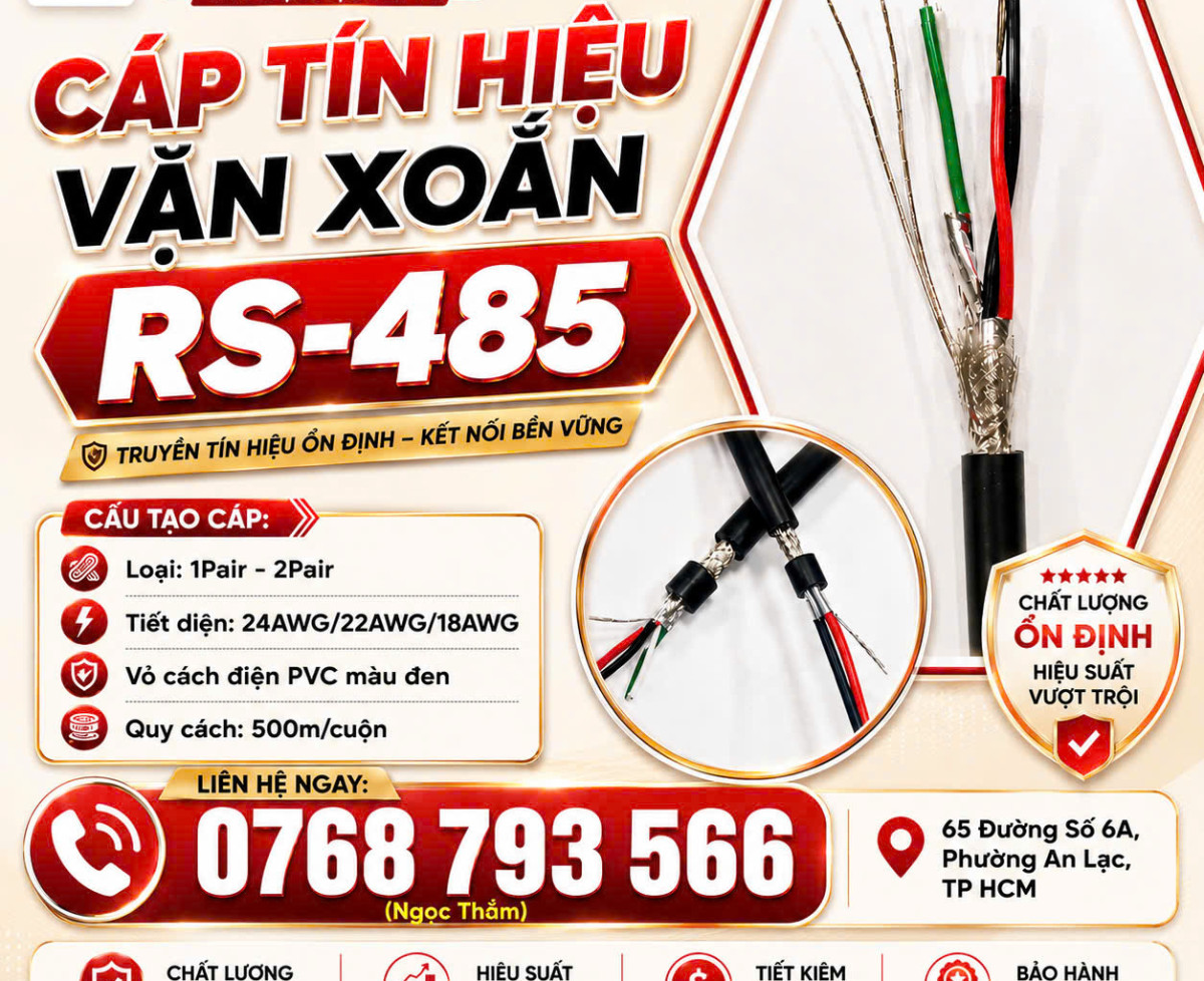 Cáp Tín Hiệu Chống Nhiễu RS-485 ALTEK KABEL