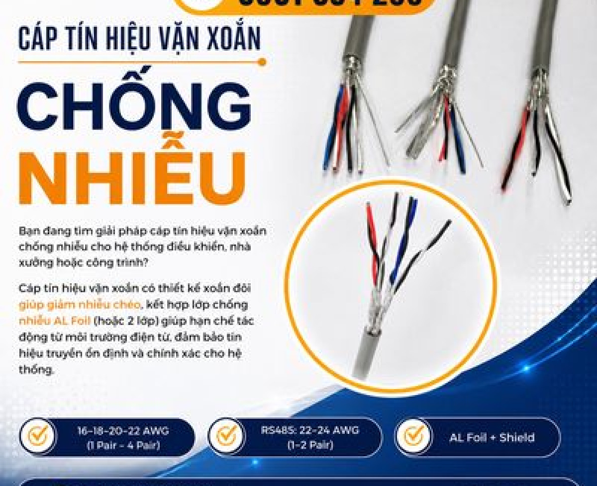Báo Giá Cáp Tín Hiệu RS485 Chống Nhiễu ALTEK KABEL