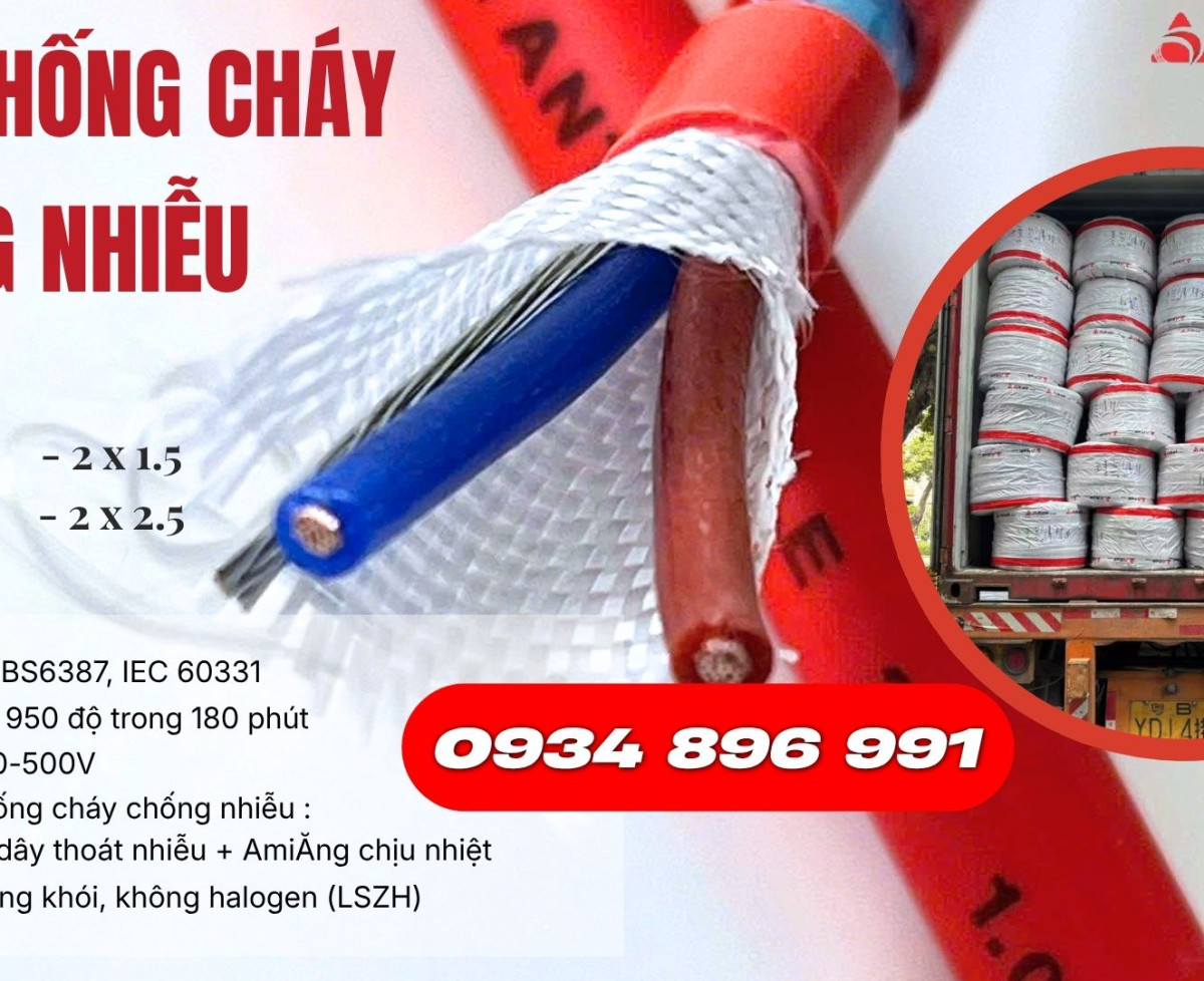 Cáp Chống Cháy Chống Nhiễu 2x1.0mm² Altek Kabel – Sẵn Kho Bắc Ninh, Hưng Yên