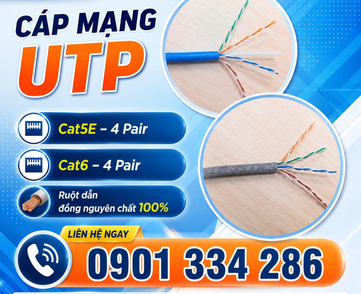 Cáp Mạng Cat5e & Cat6 UTP Đồng 100% ALTEK KABEL