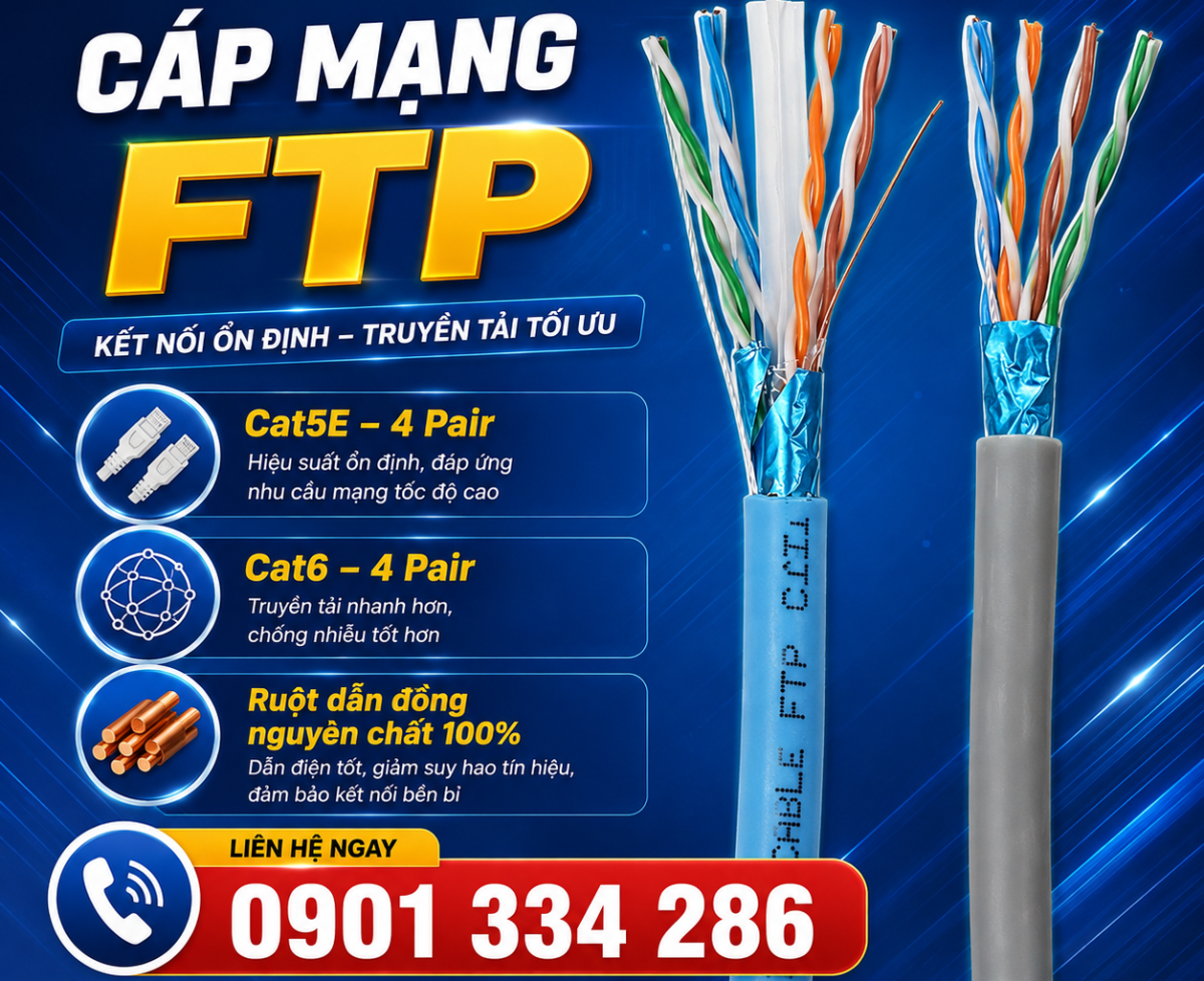 Báo Giá Cáp Mạng FTP CAT5E CAT6 Chống Nhiễu Đồng 100% ALTEK KABEL
