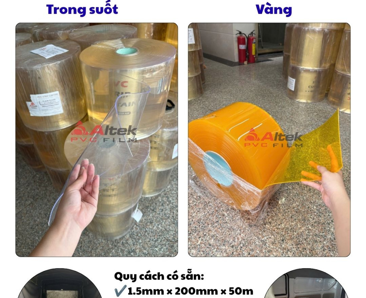 Rèm nhựa PVC ngăn lạnh- hàng sẵn kho, giao nhanh toàn quốc