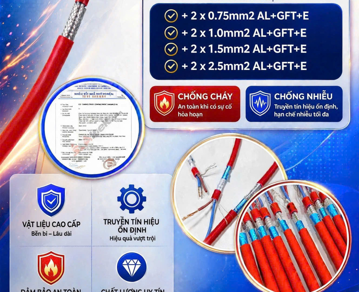 Cáp Chống Cháy Chống Nhiễu ALTEK KABEL - Đạt Chuẩn Chất Lượng