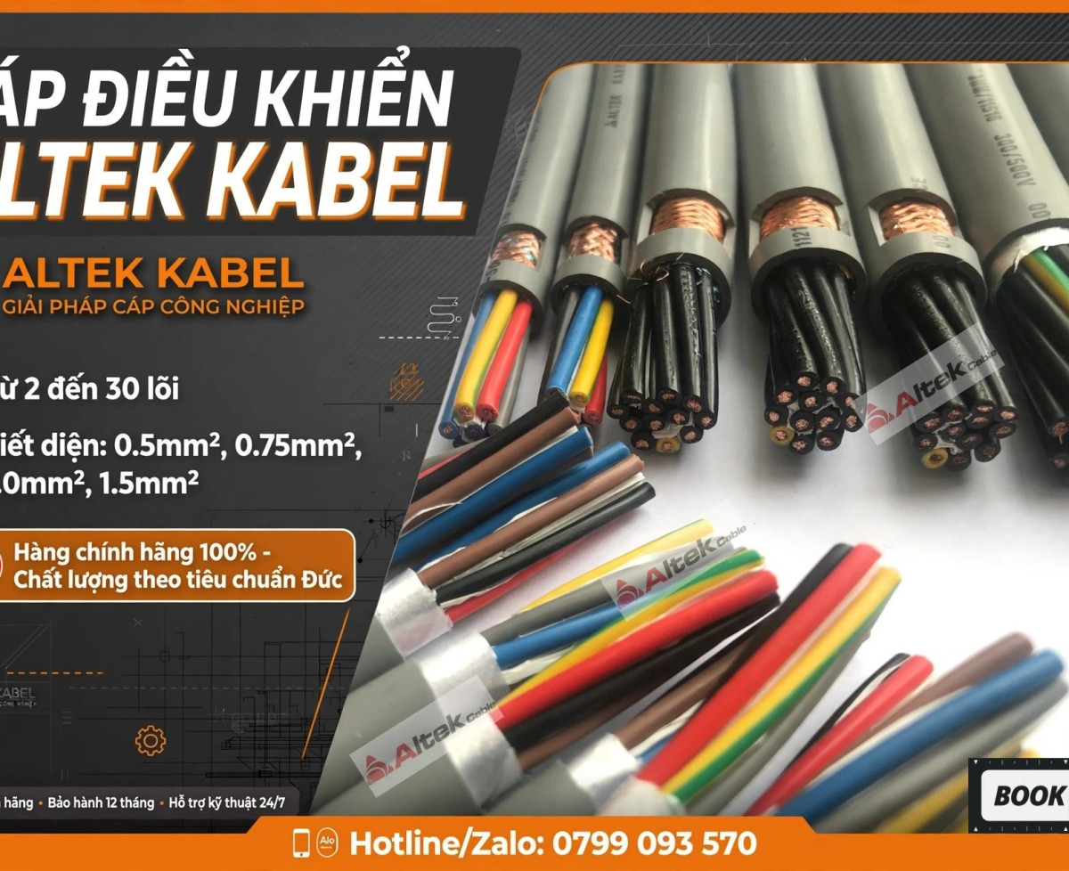 Cáp điều khiển nhiều lõi - cáp chống nhiễu Altek kabel