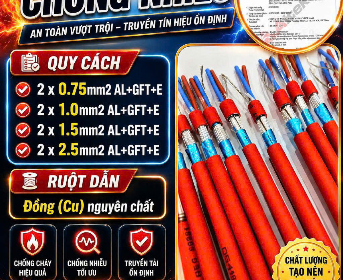 Cáp Chống Cháy Chống Nhiễu ALTEK KABEL 0.75mm2 - 2.5mm2 Hàng Có Sẵn Kho