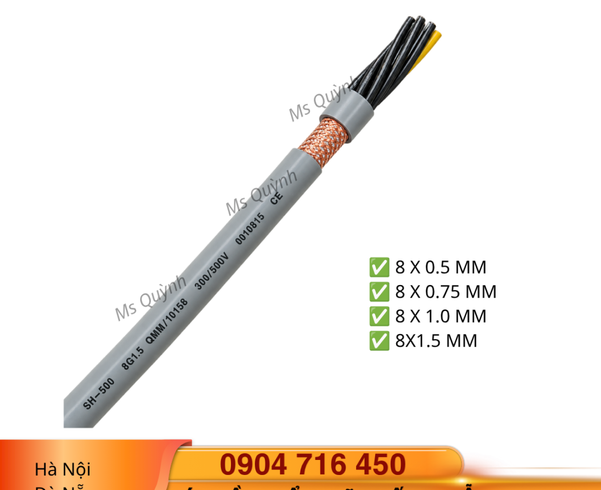 Cáp điều khiển 0.5, 0.75, 1.0, 1.5, 8 lõi chống nhiễu Altek Kabel