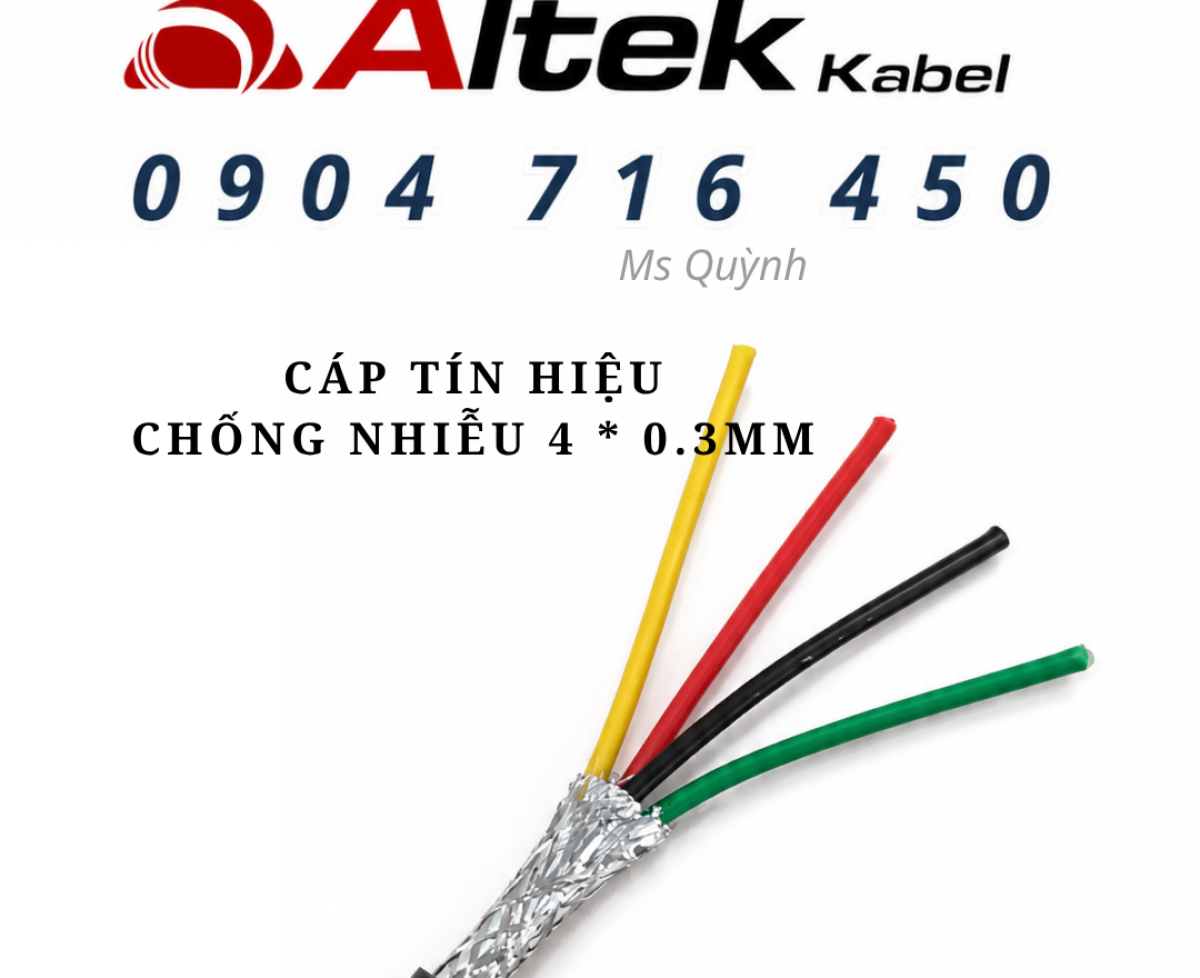 Cáp tín hiệu 4x0.3mm Altek Kabel