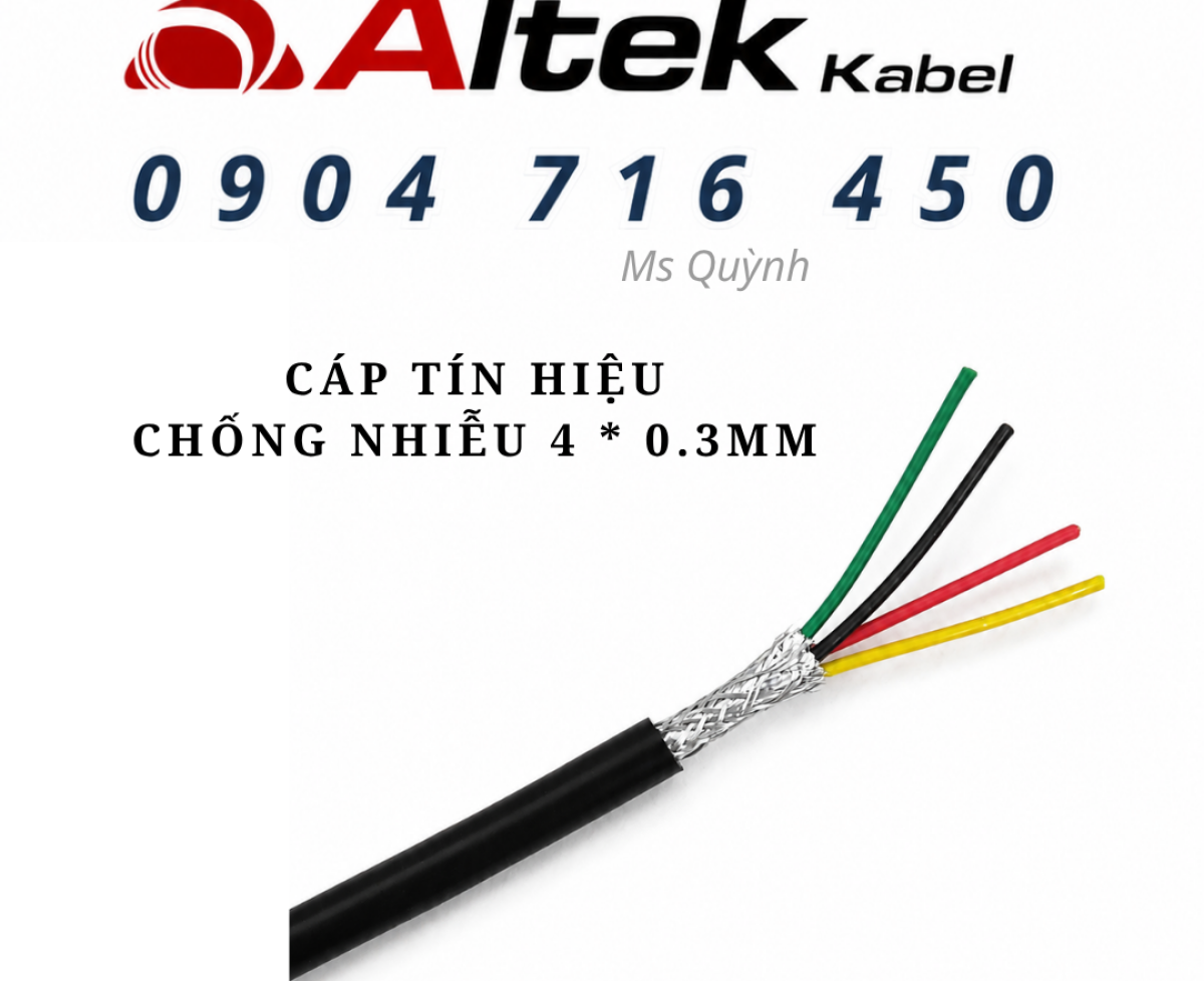 Cáp tín hiệu 4x0.3mm Altek Kabel