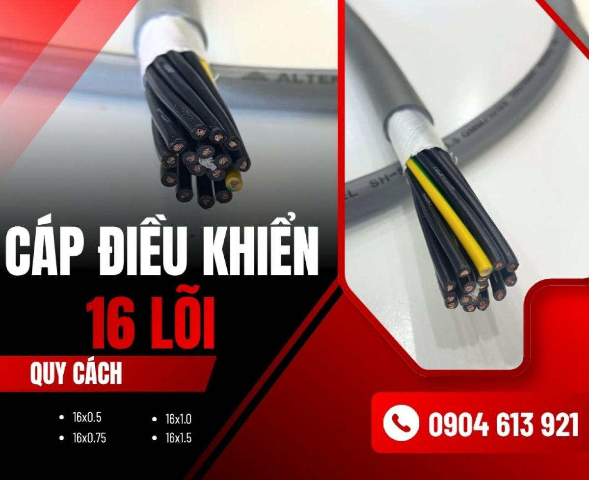 Cáp Điều Khiển 16 Lõi Altek Kabel – Chính Hãng, Chất Lượng Cao