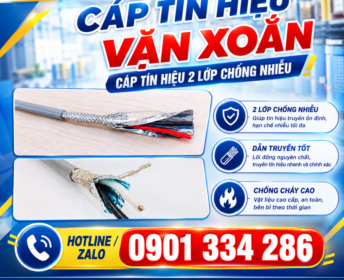 Cáp Tín Hiệu Vặn Xoắn 2 Lớp Chống Nhiễu ALTEK KABEL