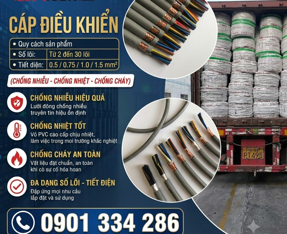 Cáp Điều Khiển Ruột Đồng 2–30 Lõi ALTEK KABEL