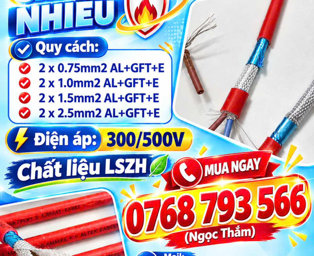 Cáp Chống Cháy Chống Nhiễu ALTEK KABEL - LSZH Giảm Khói, Chống Nhiễu Hiệu Qủa