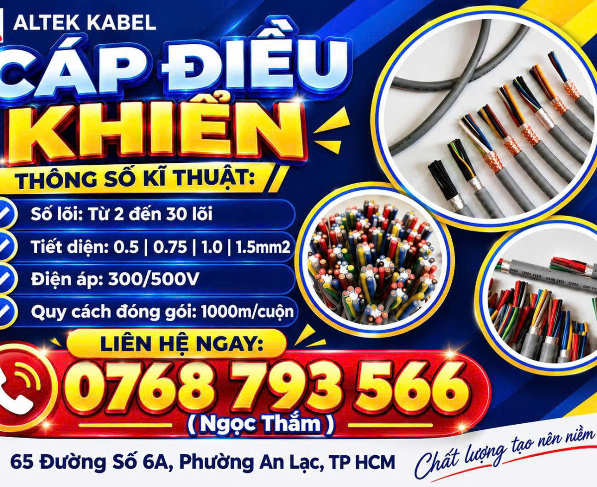Cáp Điều Khiển ALTEK KABEL 2-30 Lõi PVC Màu Ghi