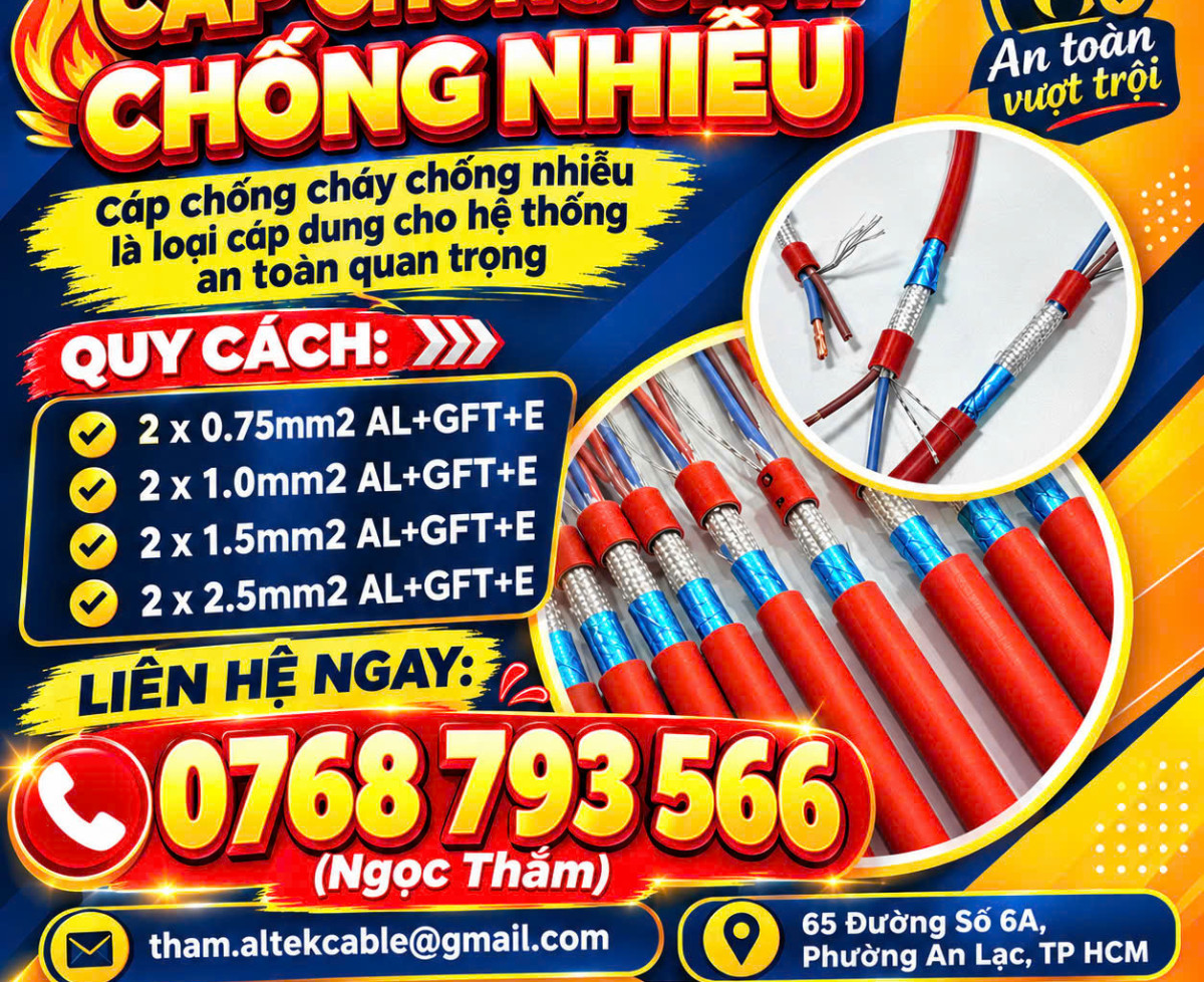 Cáp Chống Cháy Chống Nhiễu ALTEK KABEL - Chống Cháy Vượt Trội