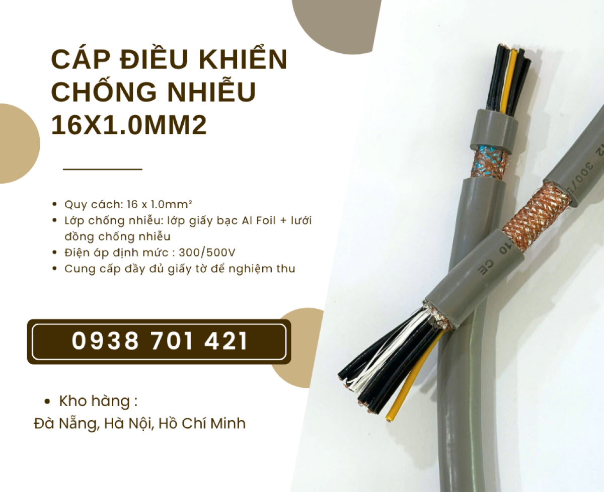 Cáp điều khiển chống nhiễu 16x1.0mm² Altek Kabel – SH-11016 phân phối toàn quốc