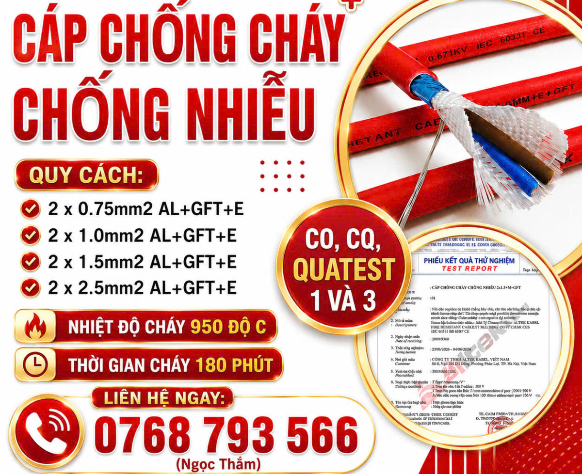 Cáp Chống Cháy Chống Nhiễu ALTEK KABEL - Giải Pháp Truyền Tín Hiệu An Toàn