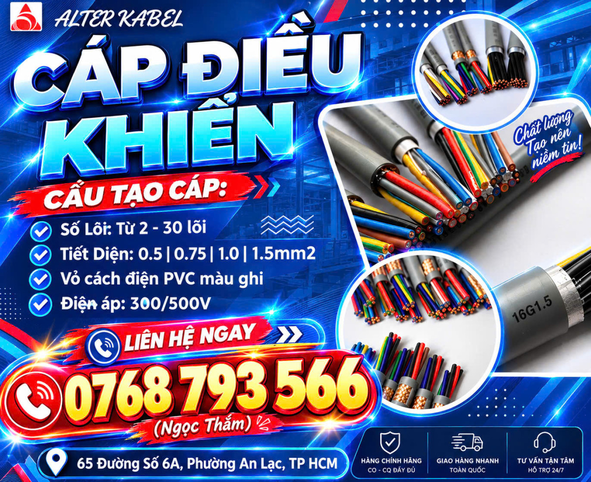 Cáp Điều Khiển ALTEK KABEL 2-30 Lõi - Đáp Ứng Mọi Nhu Cầu Lắp Đặt