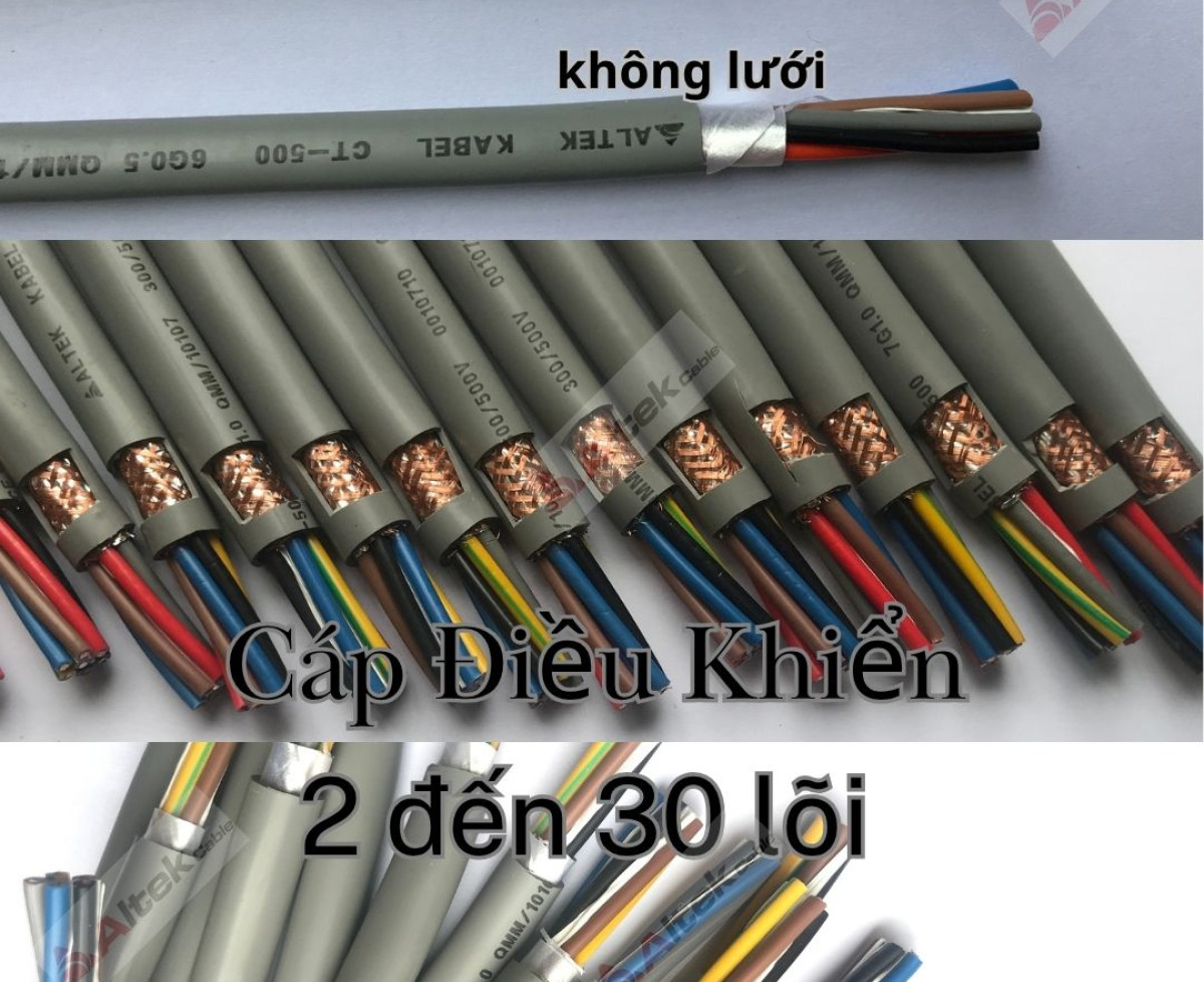 Cáp điều khiển nhiều lõi bọc lưới chống nhiễu- Altek kabel