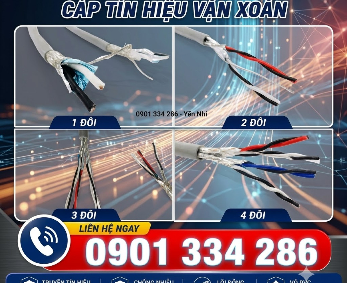 Cáp Tín Hiệu Vặn Xoắn RS485 Chống Nhiễu 1 Pair 18 AWG, 1 Pair 22 AWG, 1 Pair 24 AWGALTEK KABEL