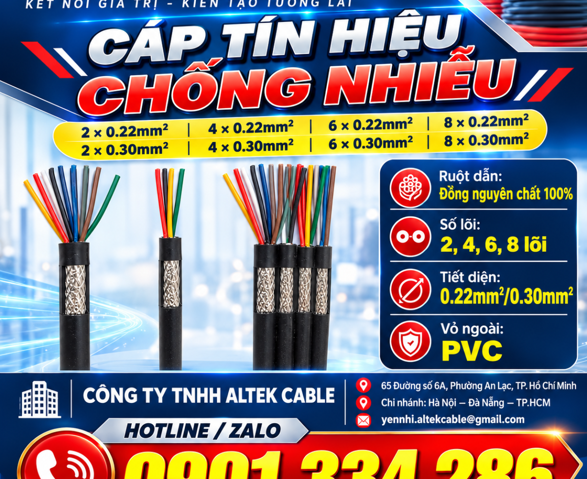 Cáp Tín Hiệu Chống Nhiễu 6x0.22mm² ALTEK KABEL