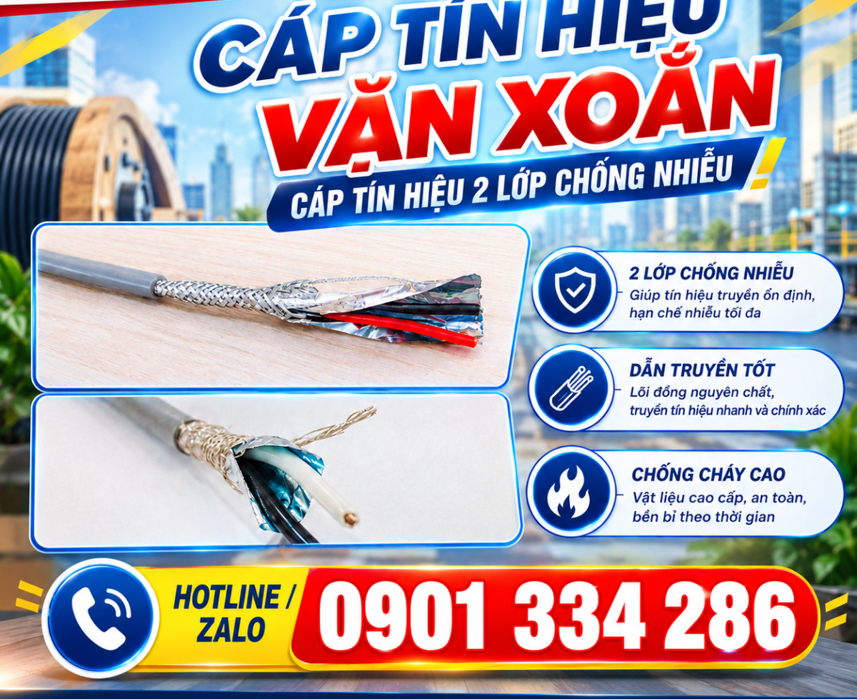 Cáp Tín Hiệu Vặn Xoắn 2 Lớp Chống Nhiễu 1,2,3,4 Pair 16–22 AWG ALTEK KABEL