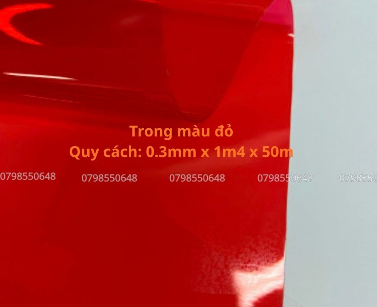 Màng nhựa PVC dẻo màu đỏ – Giải pháp bền đẹp cho nhiều ứng dụng
