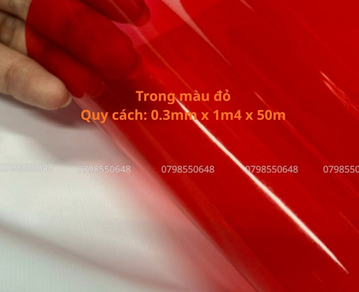 Màng nhựa PVC dẻo màu đỏ – Giải pháp bền đẹp cho nhiều ứng dụng