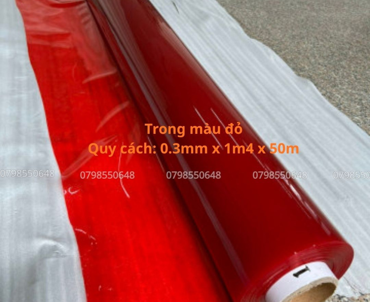 Màng nhựa PVC dẻo màu đỏ – Giải pháp bền đẹp cho nhiều ứng dụng