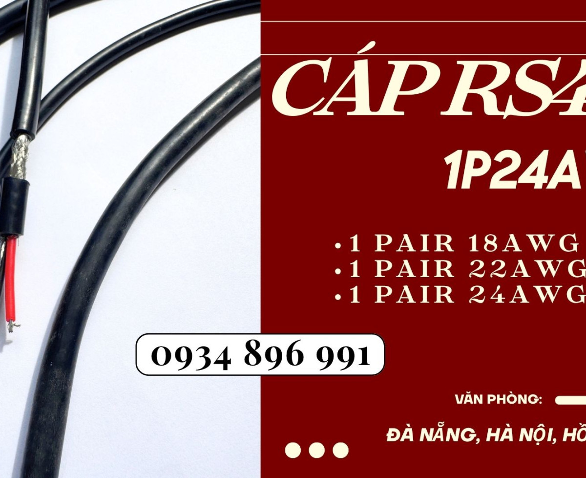 CÁP TRUYỀN THÔNG RS485 1 PAIR 24 AWG ĐÀ NẴNG – HÀ NỘI – HCM