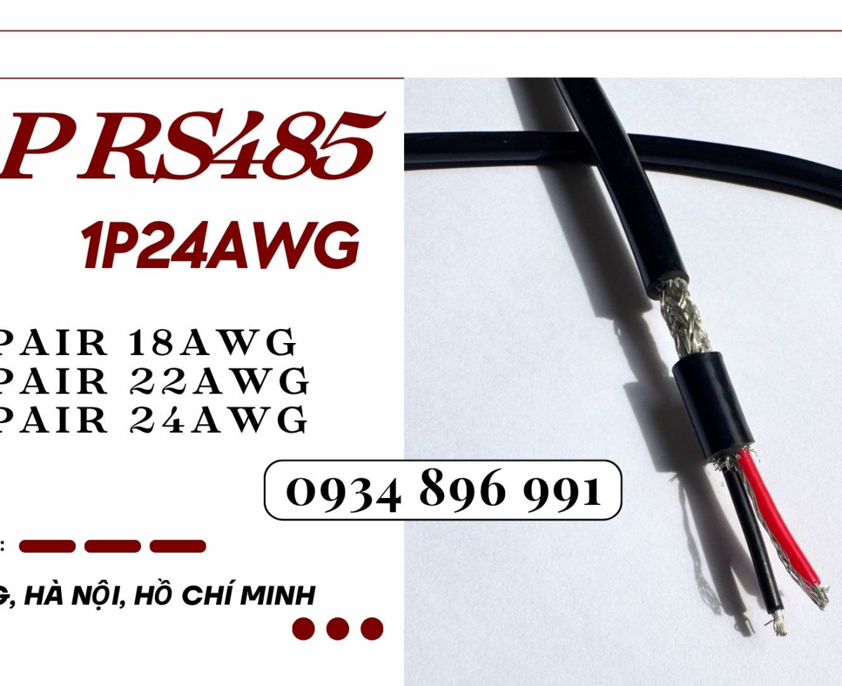 CÁP TRUYỀN THÔNG RS485 1 PAIR 24 AWG ĐÀ NẴNG – HÀ NỘI – HCM