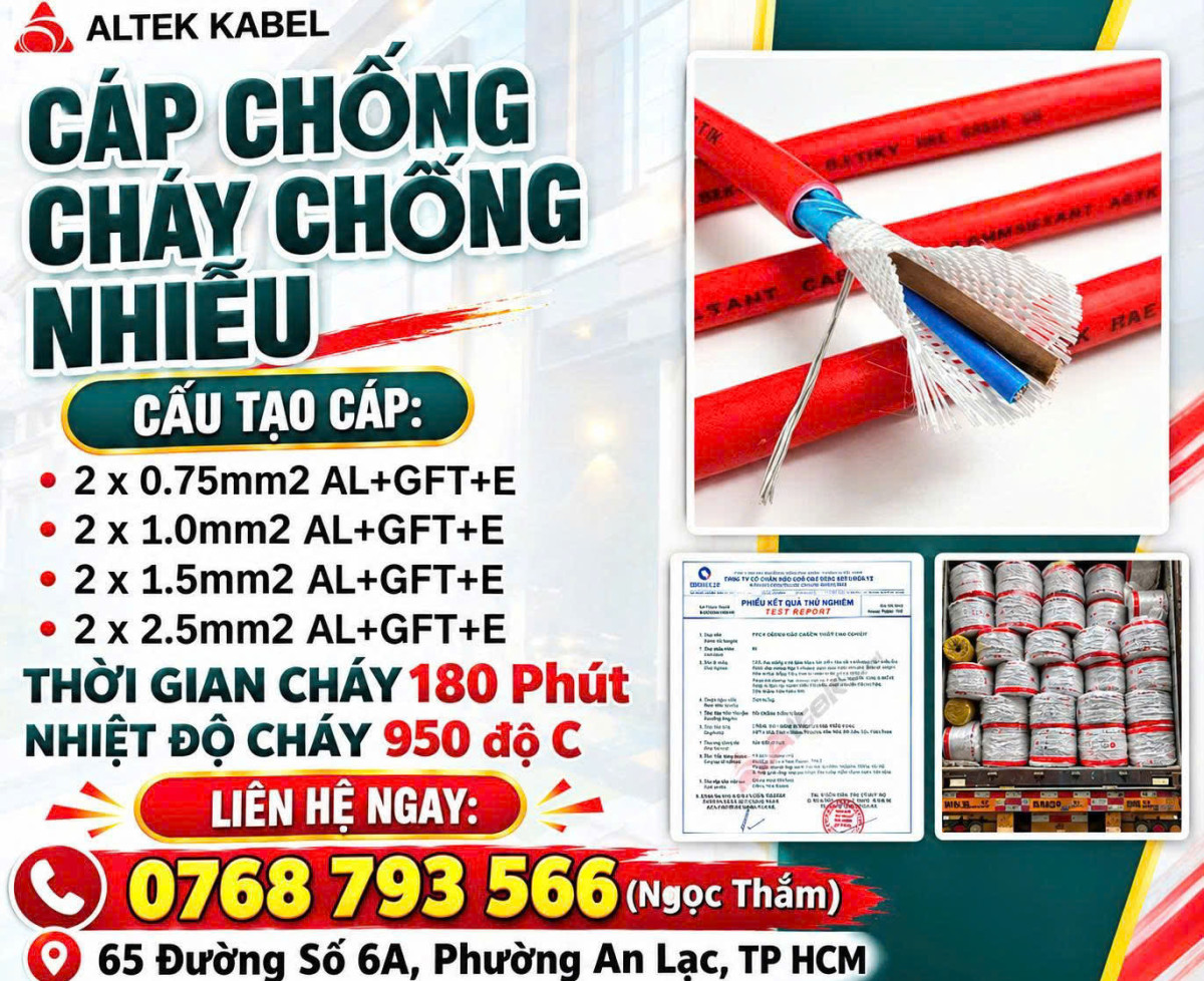 Cáp Chống Cháy Chống Nhiễu ALTEK KABEL - Tối Ưu Hiệu Qủa Truyền Dẫn